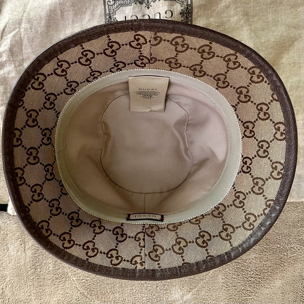 Authentic Gucci Gg Canvas Bucket Hat - Unisex - image 7